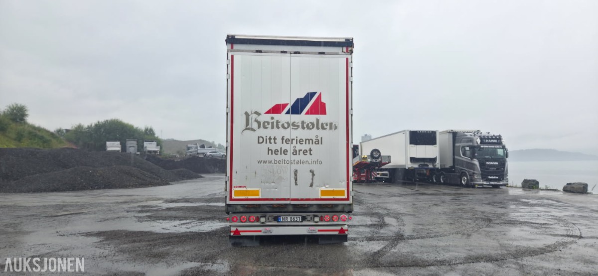 2016 Sommer SPS270PR-CU NL semitrailer, kapelloppbygg, hevbart tak