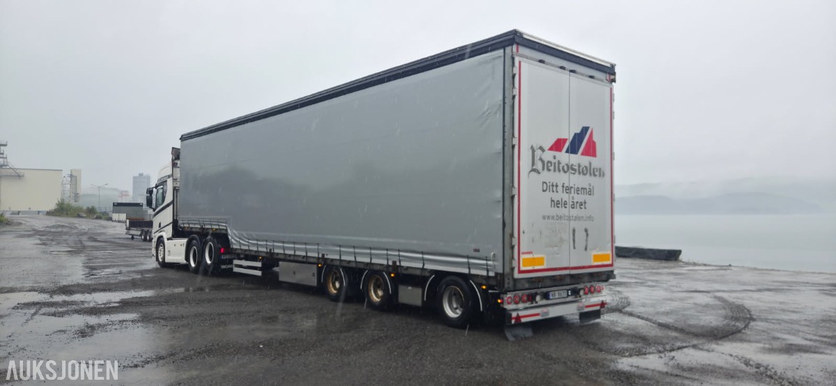 2016 Sommer SPS270PR-CU NL semitrailer, kapelloppbygg, hevbart tak