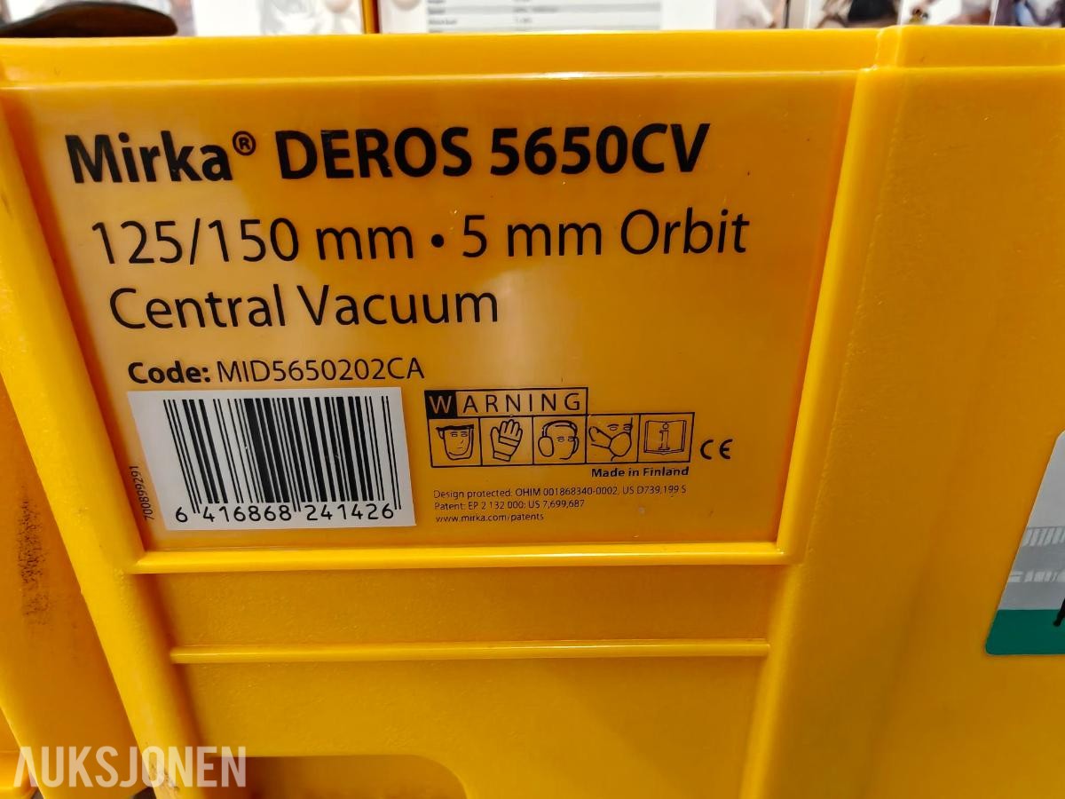 2020 Mirka Pussemaskiner - 3 stk DEROS 5650CV
