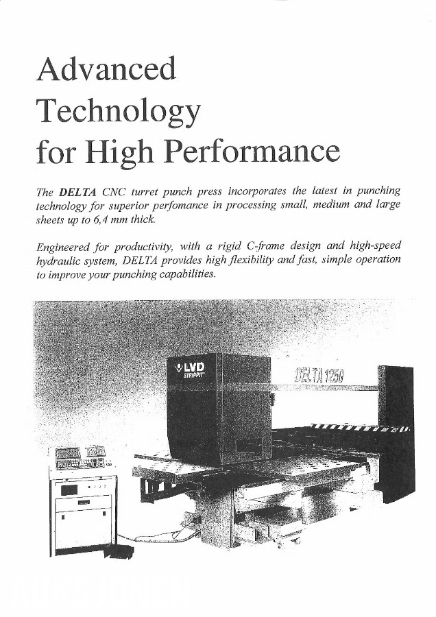 1996 LVD Delta 1250 LB CNC revolverstanse | Long Beam