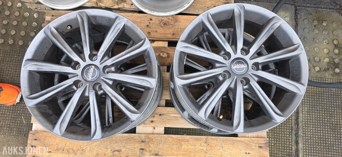 Mega Wheels Gunmetal eller Matt Grey - Felg 17"