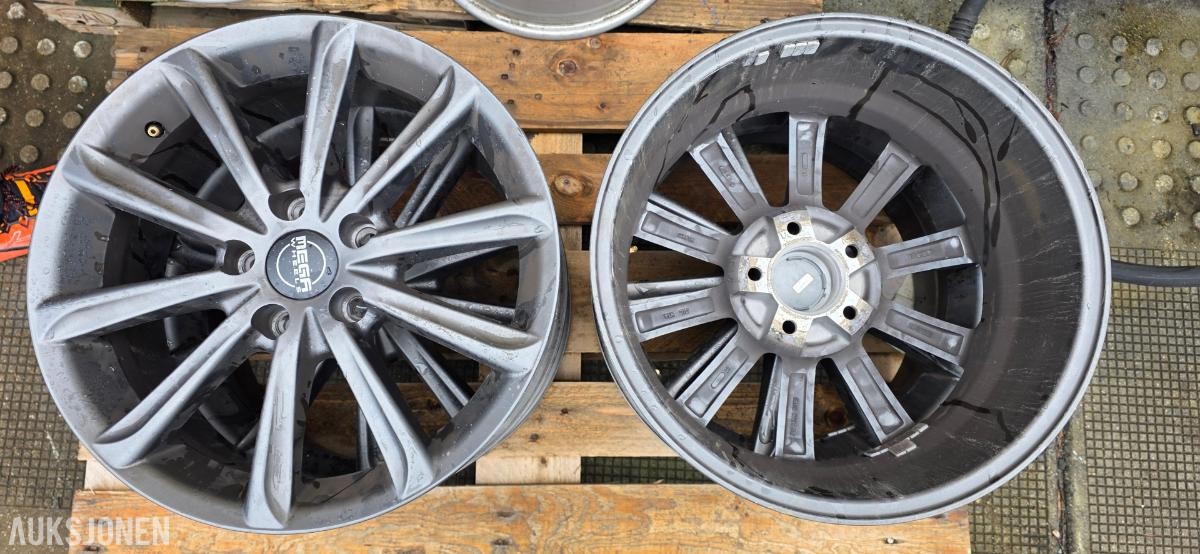 Mega Wheels Gunmetal eller Matt Grey - Felg 17"