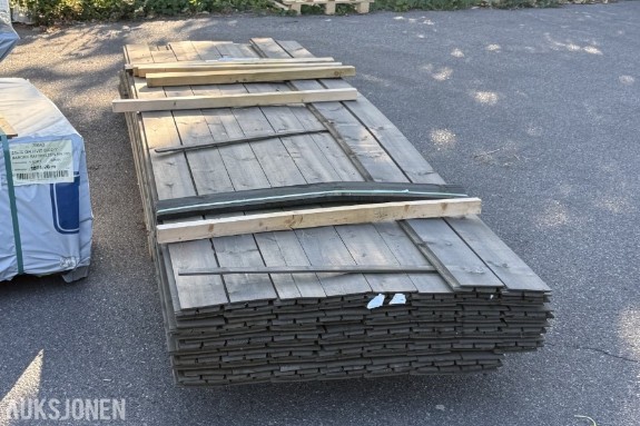 Kledning Furu 19x148 DF 60 M/F Grå Royal (Med spor) - 334 lengdemeter