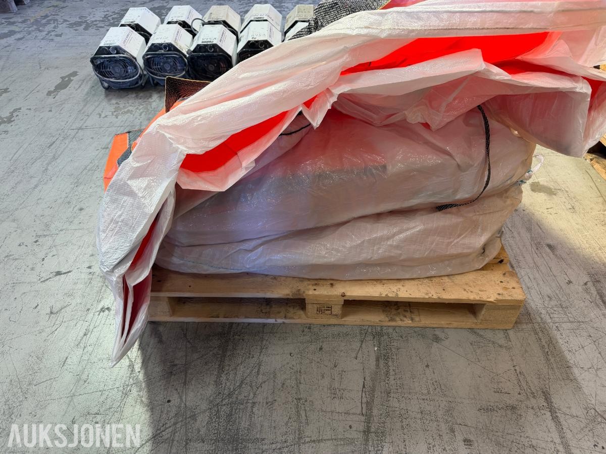 16 stk. storsekker med løftestropper ubrukte
