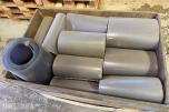 Parti med PVC-lameller til port selges samlet