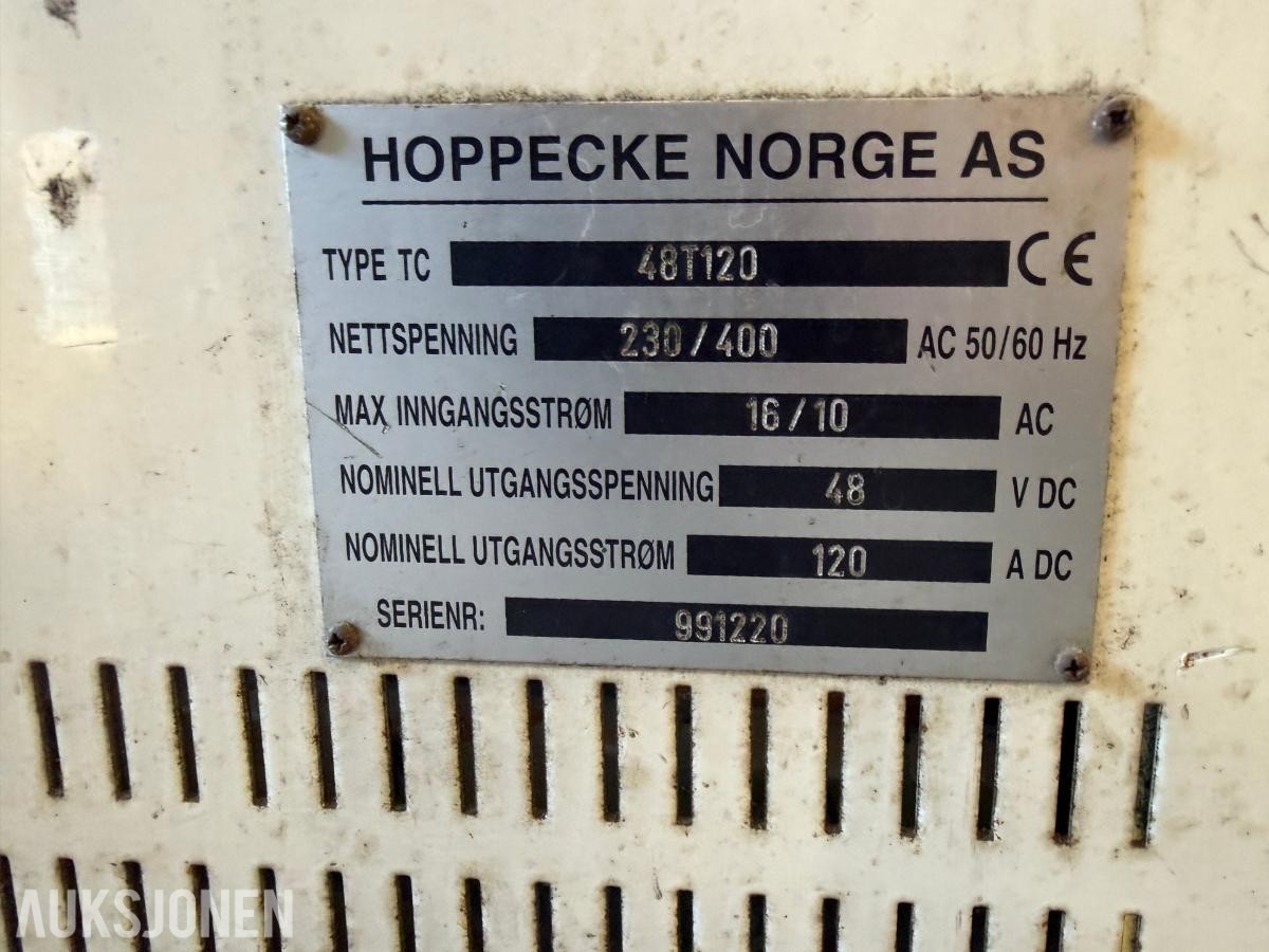 Hoppecke TC-Micro batterilader 48 V / 120 A