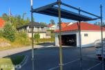 Stillas med plattform  og 4 justerbare føtter