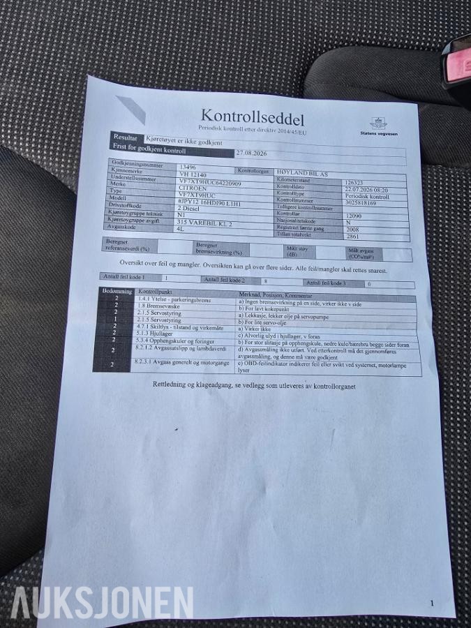 2008 Citroen Jumpy, 1.6-90 D, 126391km