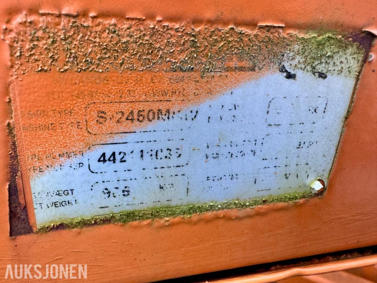 Vestbjørn S-2450M Snøfres - front-/bakmontering - ekstra vinger