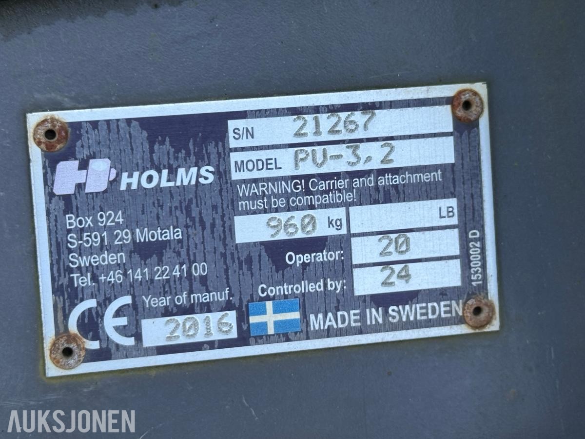 2016 Holms PU-3.2 V-plog
