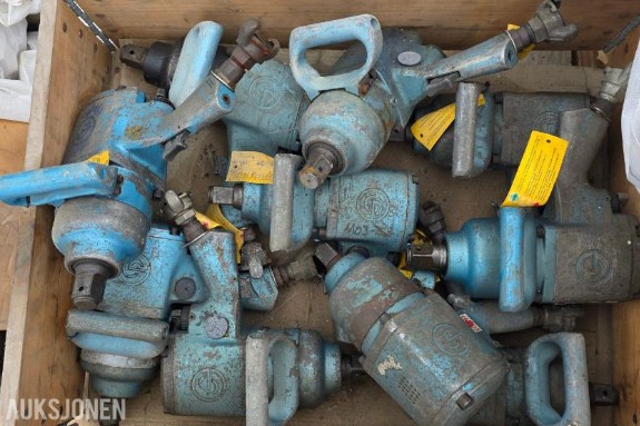 10 stk Chicago Pneumatic CP895 luftdrevet muttertrekker 1" CP895