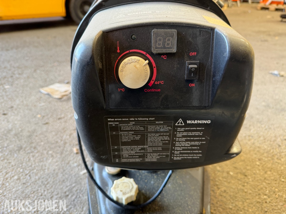 SIP Fireball 74XRDT - 20kW infrarød varmeovn