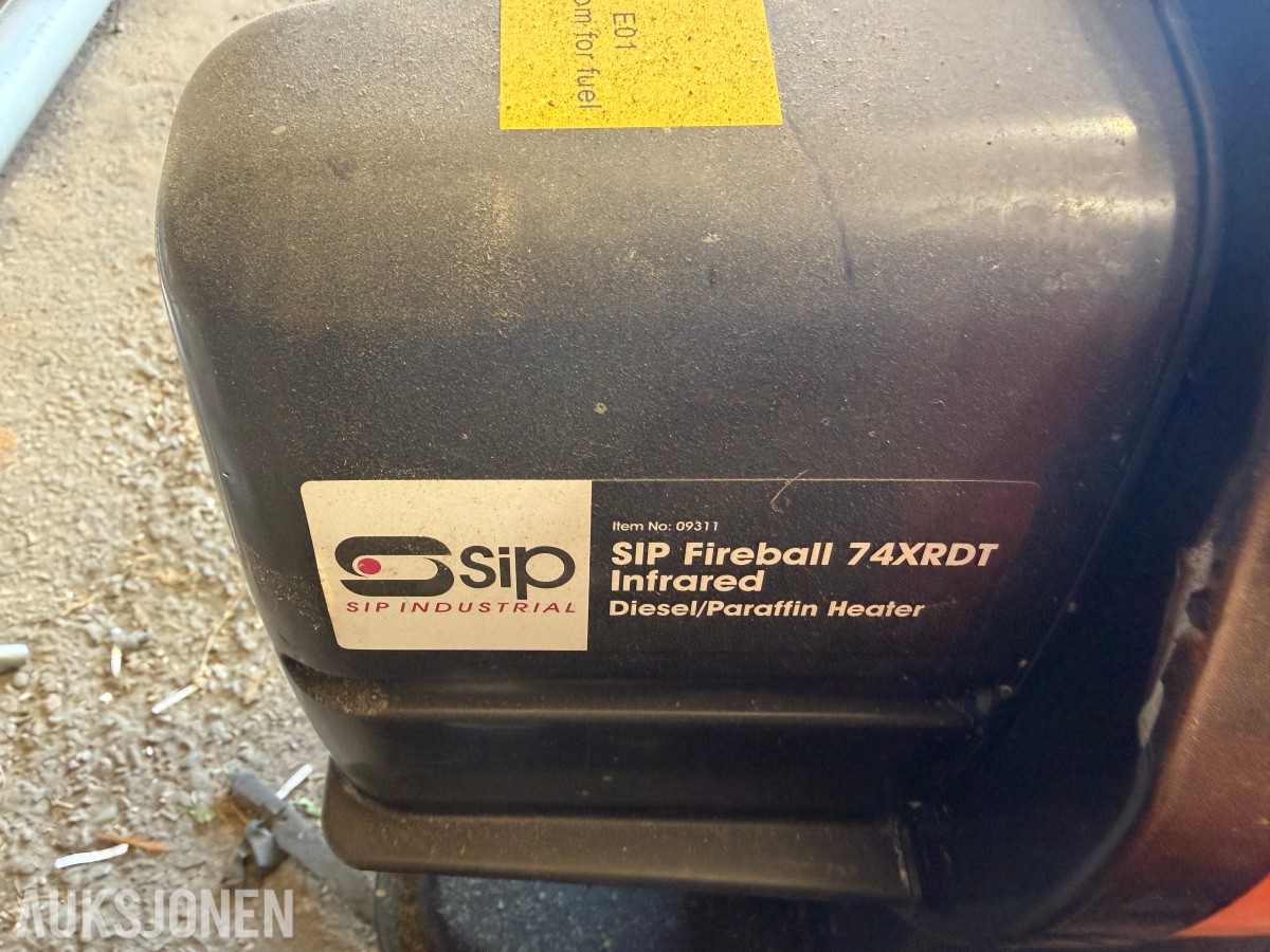 SIP Fireball 74XRDT - 20kW infrarød varmeovn