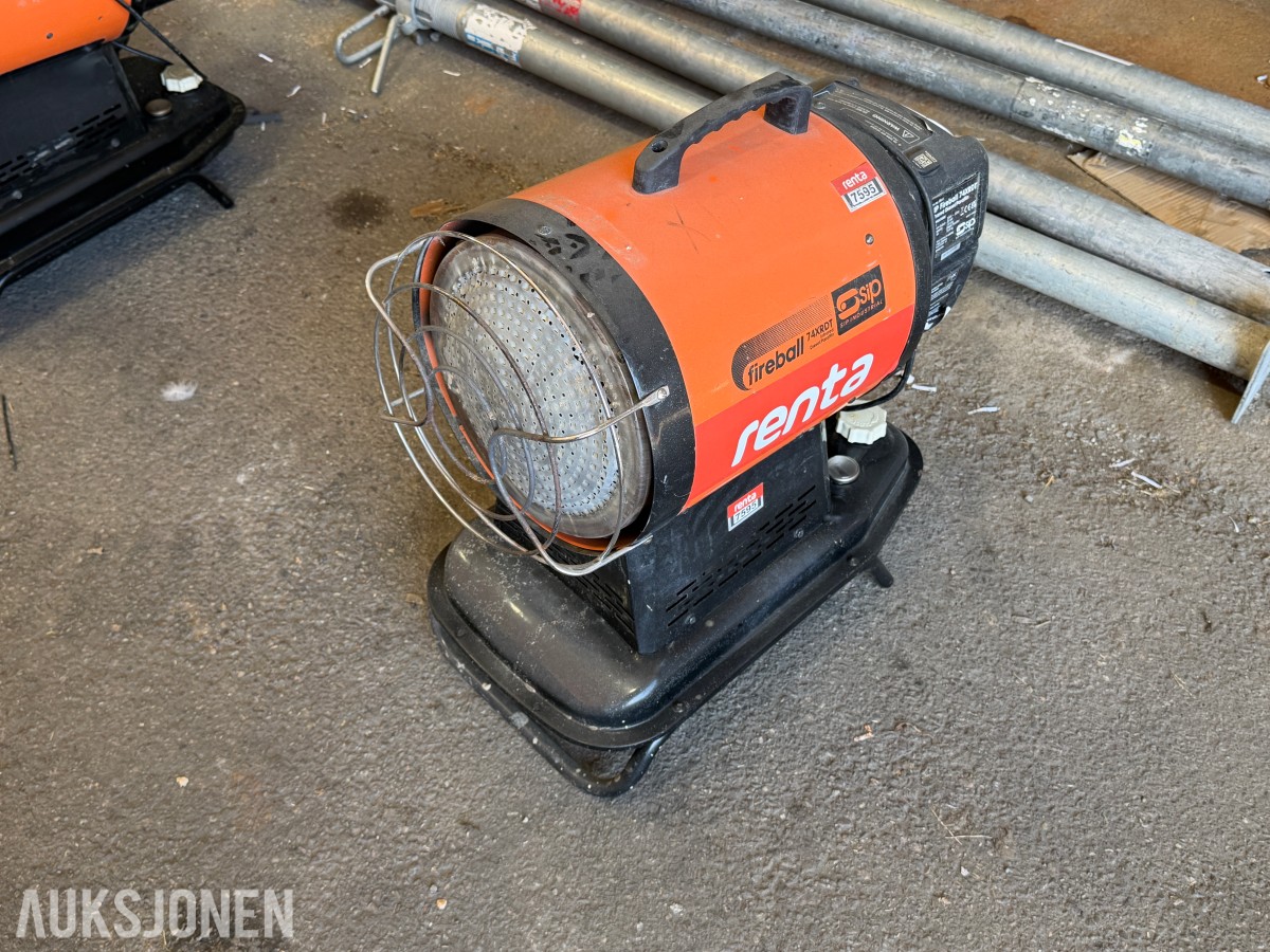 SIP Fireball 74XRDT - 20kW infrarød varmeovn
