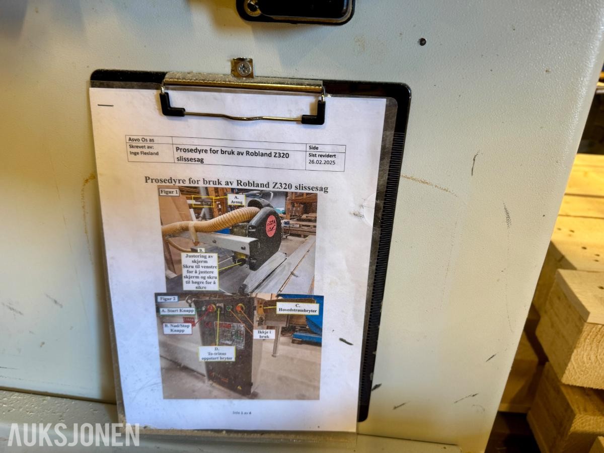 Robland Z320 RS platesag med skyvebord