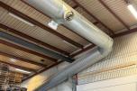Ventilasjonsrør fra næringsbygg