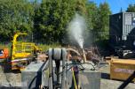 Vanntank 3,7 m³ med BM-feste og Dynaset HSP2600 hydraulisk vannpumpe