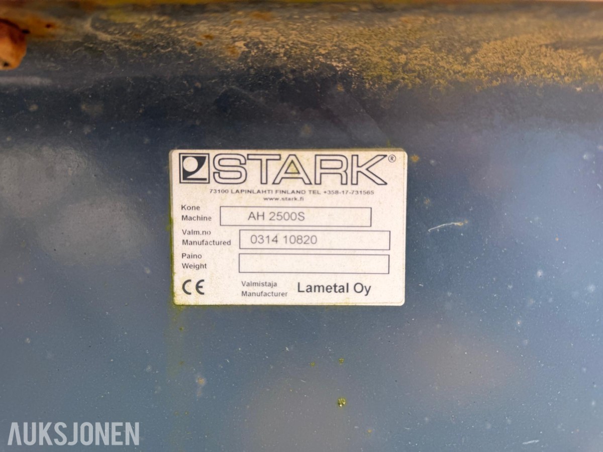 Stark AH 2500S hydraulisk feiemaskin med vanntank