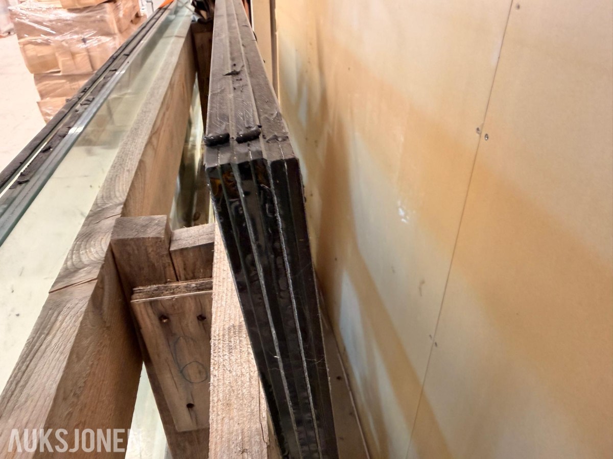 6 stk. 2-lags isolerglass – 257 cm lengde – to bredder