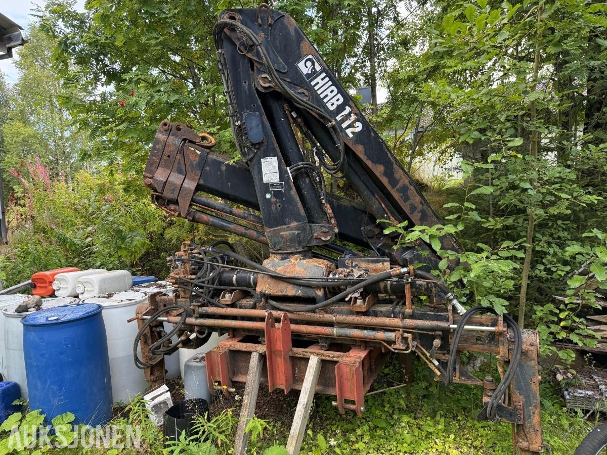 Hiab 112 Kollikran m/3 hydrauliske utskyt og radiostyring