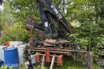 Hiab 112 Kollikran m/3 hydrauliske utskyt og radiostyring