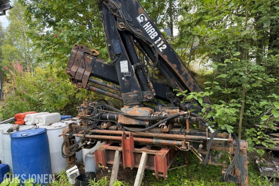 Hiab 112 Kollikran m/3 hydrauliske utskyt og radiostyring