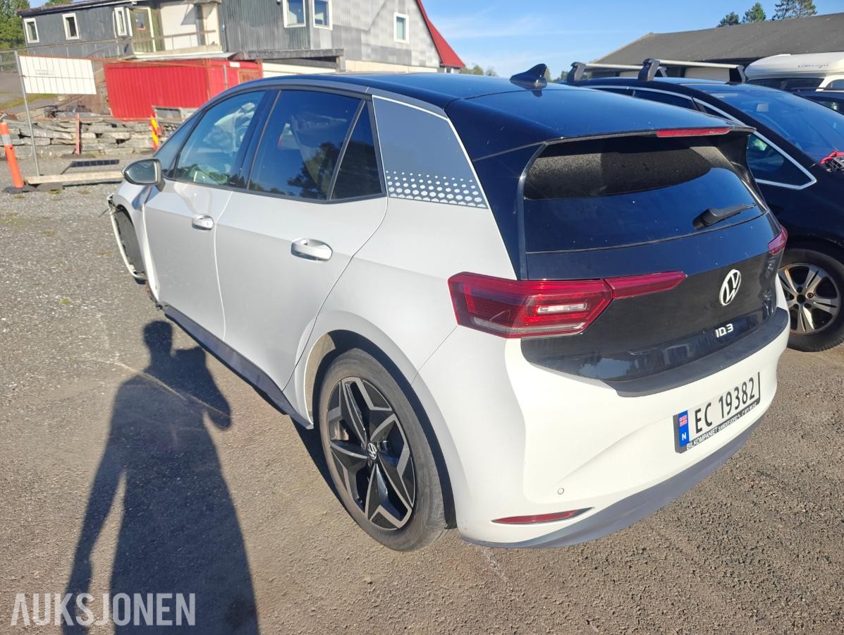 2021 Volkswagen ID.3 PRO 58kWh 204hk kollisjonsskadet, eu ok til 12.2026