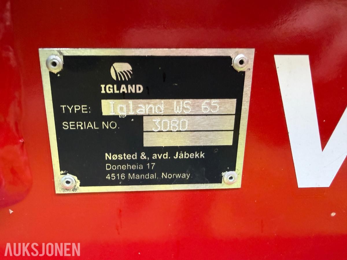 2024 Igland 6,5tonns vedkløyver WS65