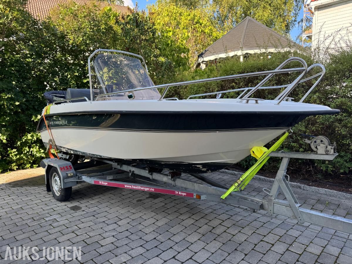 2008 Askeladden 475 Freestyle båt  med Mercury F50 og henger