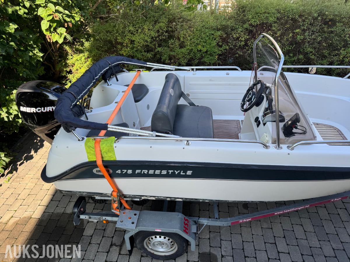 2008 Askeladden 475 Freestyle båt  med Mercury F50 og henger