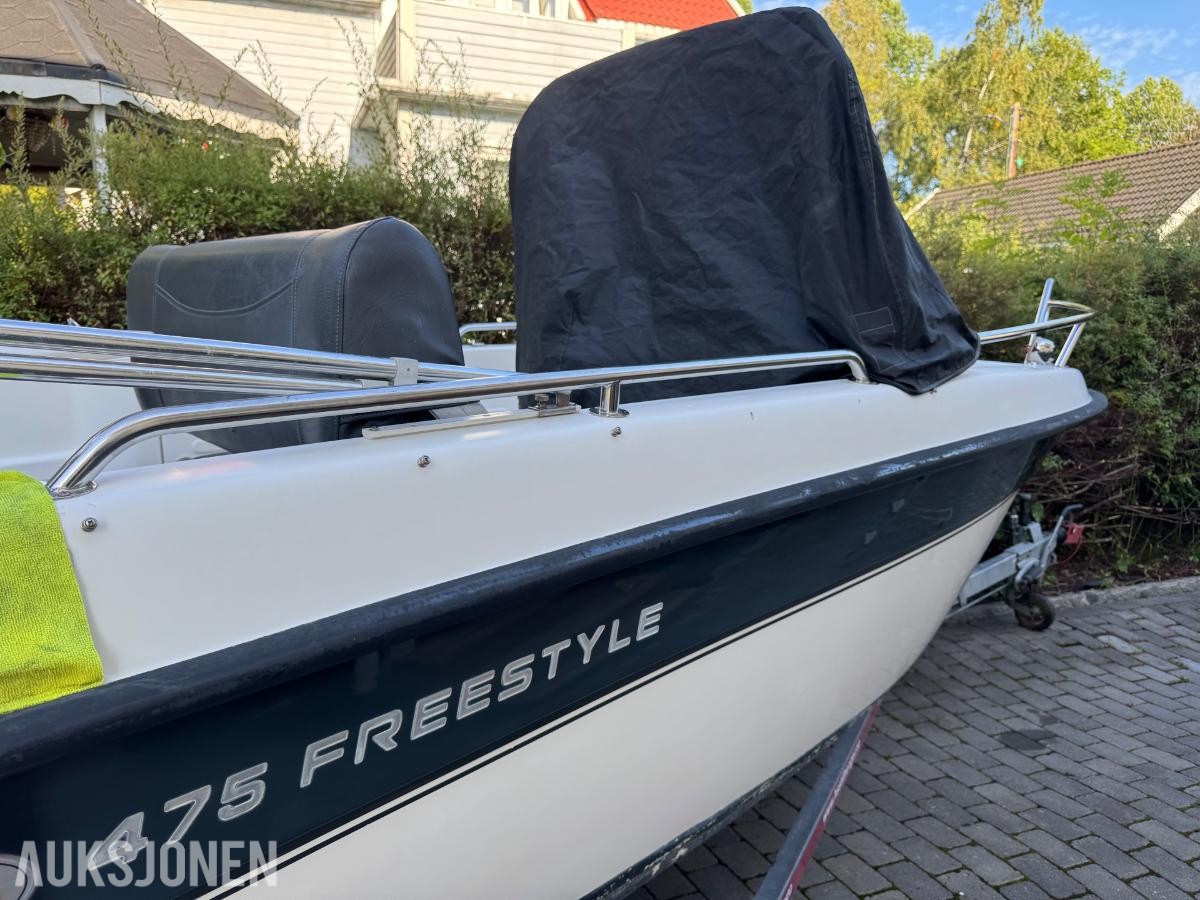2008 Askeladden 475 Freestyle båt  med Mercury F50 og henger