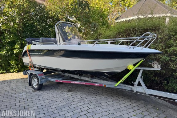 2008 Askeladden 475 Freestyle båt med Mercury F50 og henger