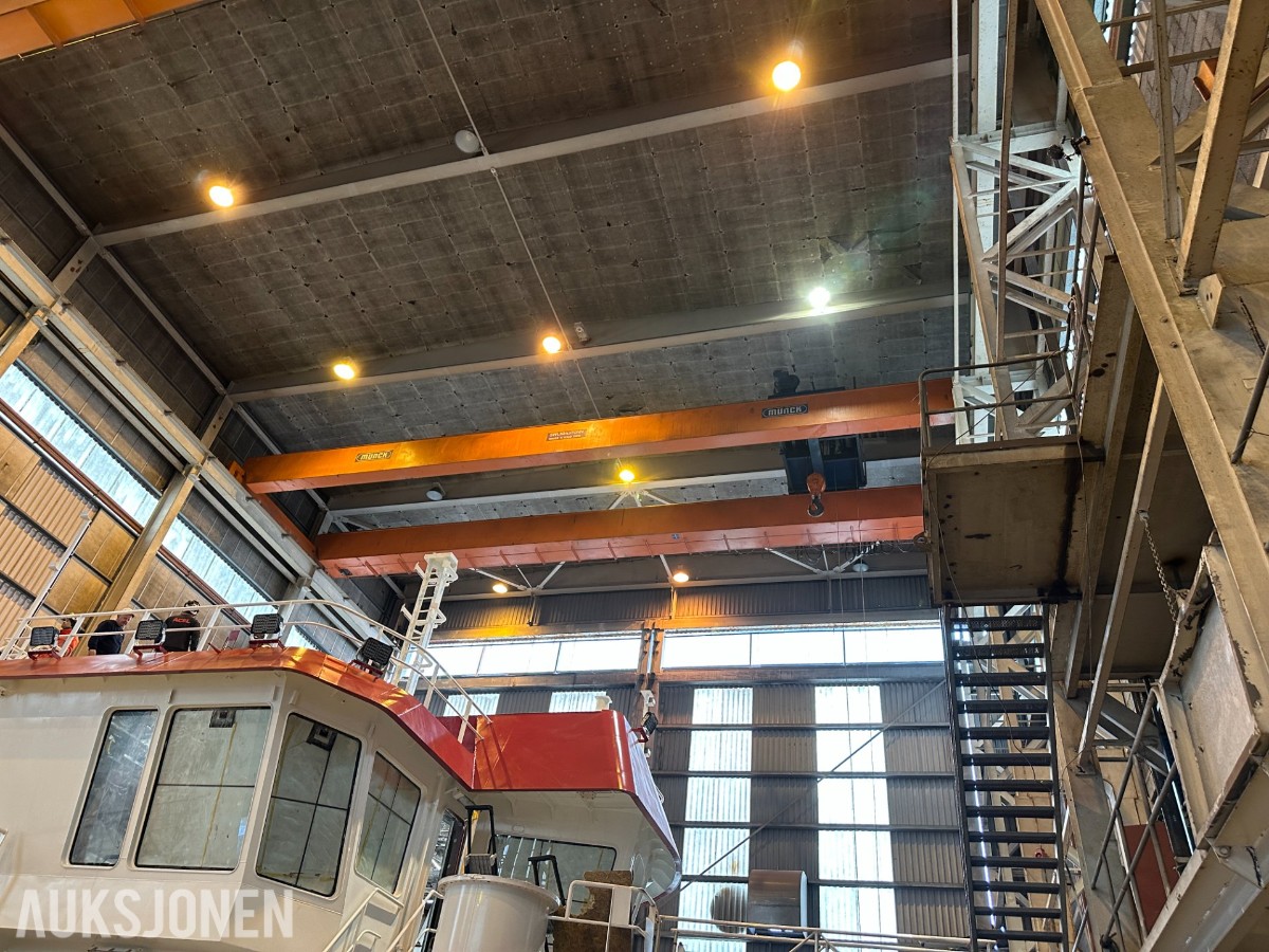 Munck Traverskran | SWL 32/6,3 tonn | Ca. 21 m spenn