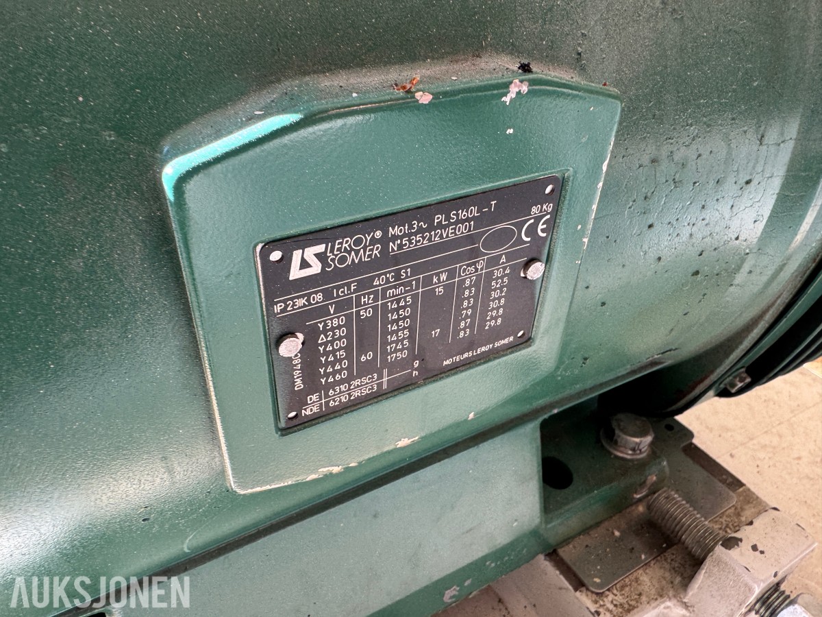 Leroy Somer PLS160L-T 15/17 kW elektromotor