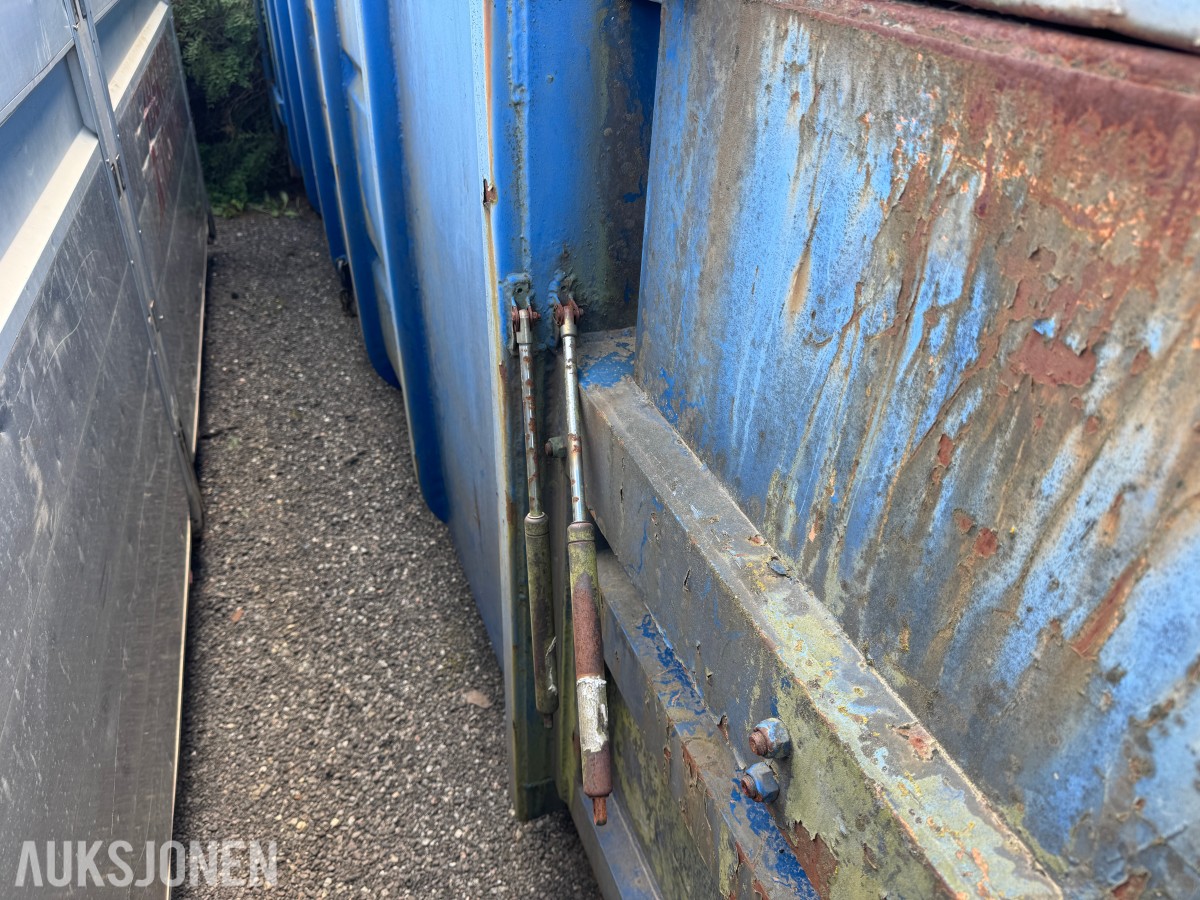 1990 Husmann krokcontainer med komprimator – reparasjonsobjekt