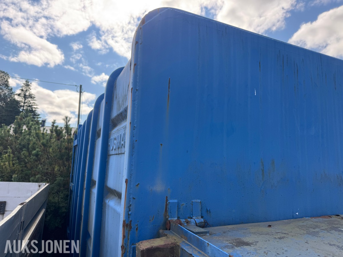 1990 Husmann krokcontainer med komprimator – reparasjonsobjekt