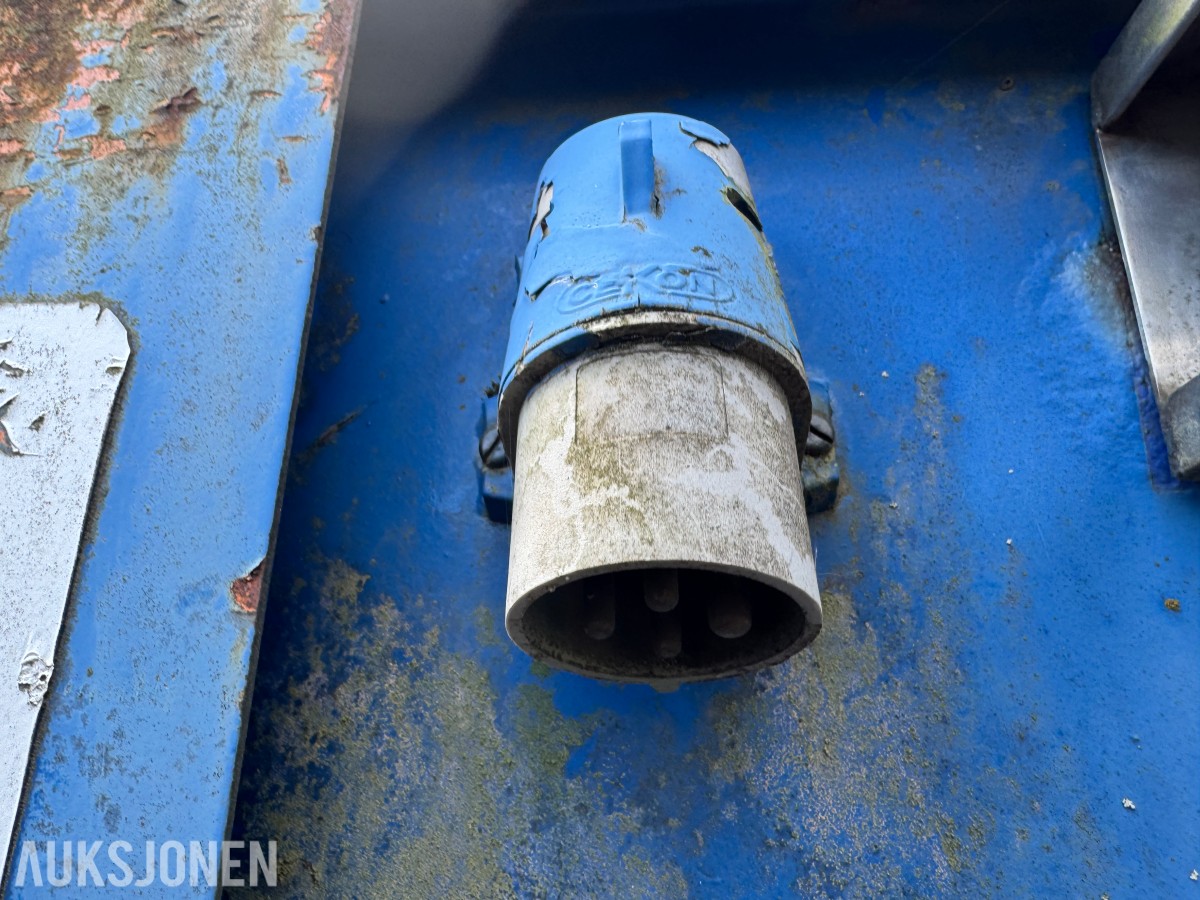 1990 Husmann krokcontainer med komprimator – reparasjonsobjekt
