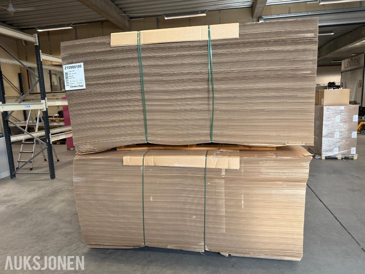2025 Pappflak 1 lags bølgepapp 6 paller