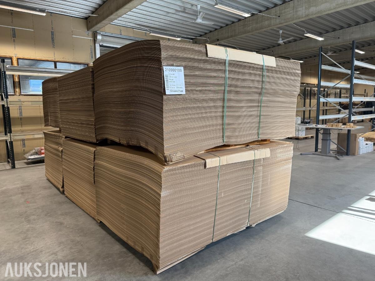2025 Pappflak 1 lags bølgepapp 6 paller