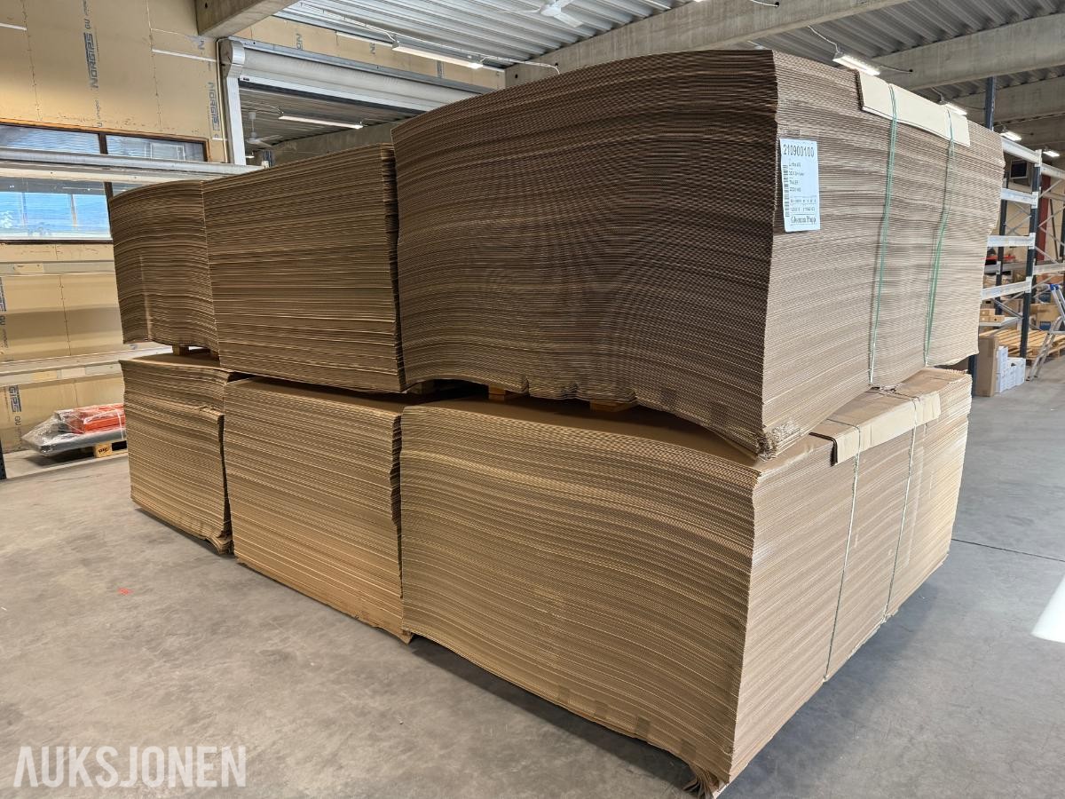 2025 Pappflak 1 lags bølgepapp 6 paller
