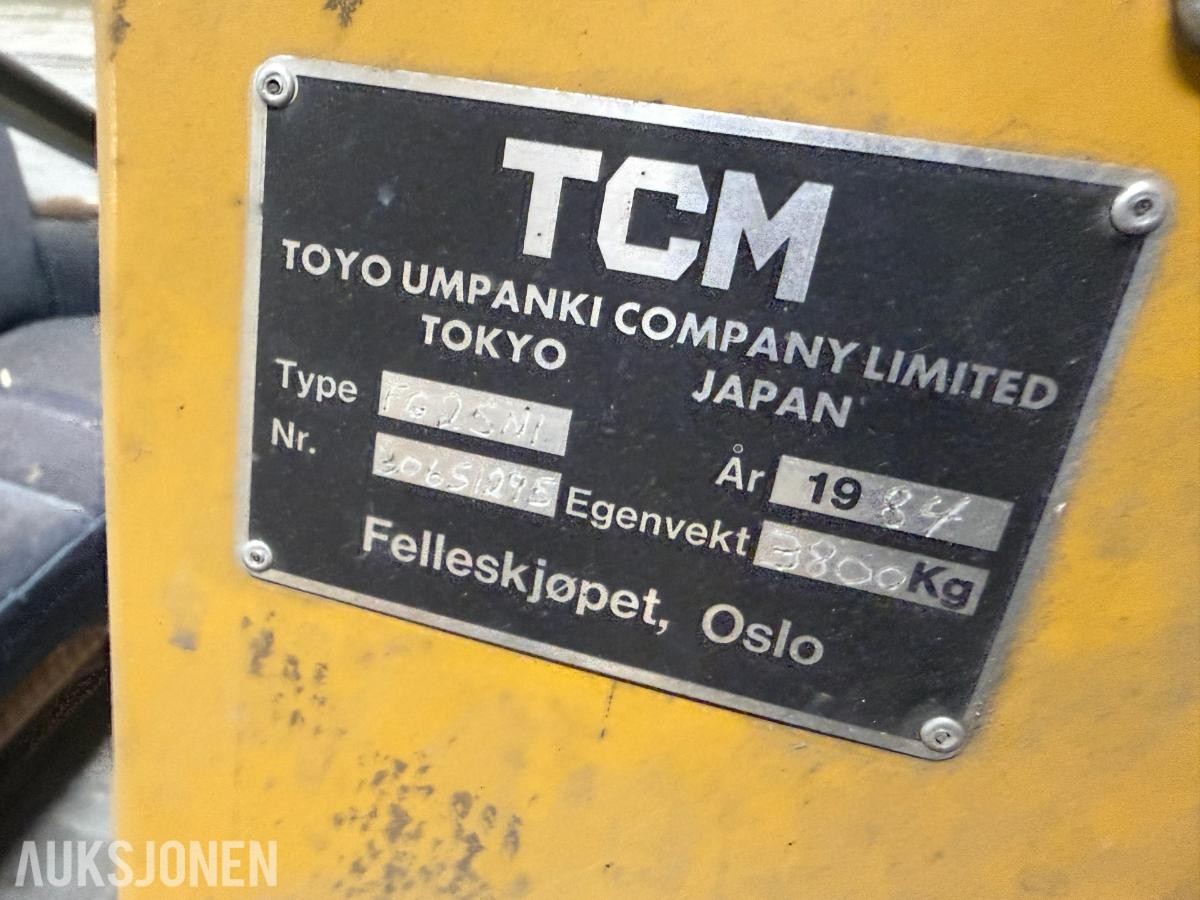1984 TCM FG 25 Truck m/gassdrift