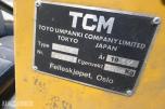 1984 TCM FG 25 Truck m/gassdrift