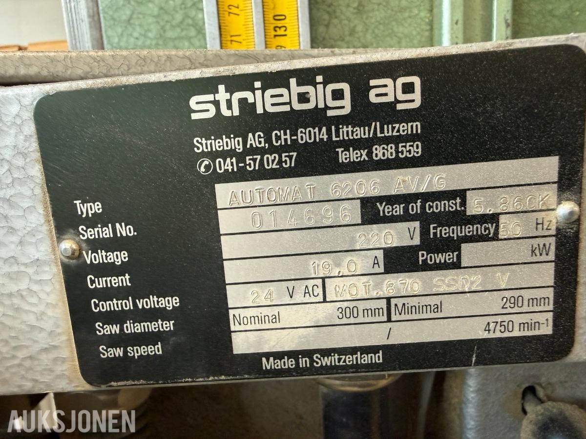 Veggsag 3Fas 230V sagblad 300mm Lengde 610cm