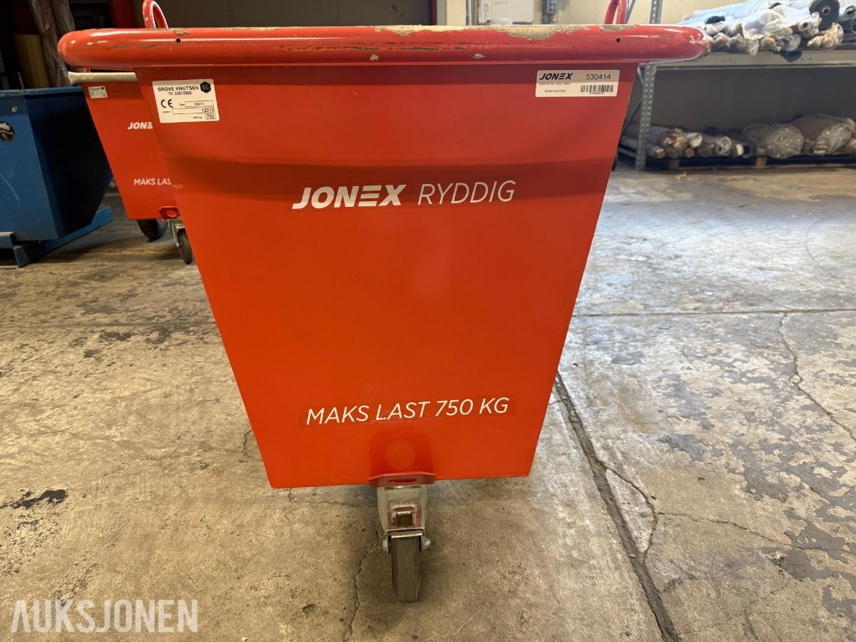 Jonex Ryddig Avfallsvogn m/hjul Volum 400L