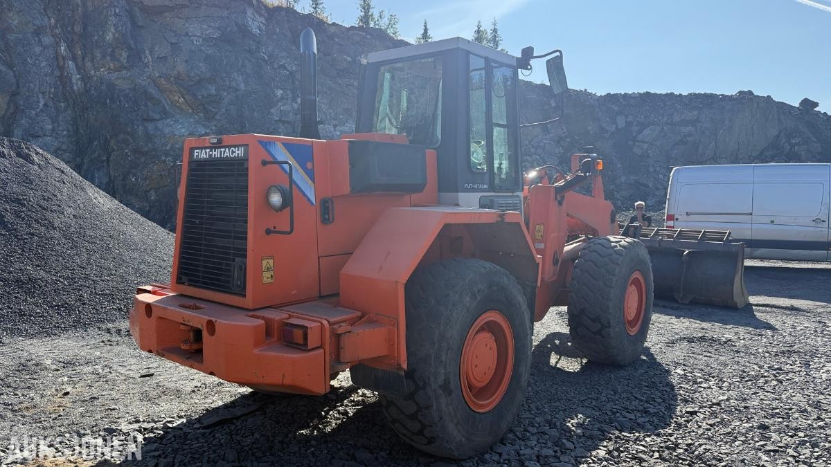 1995 Fiat-Hitachi FR130.2 hjullaster m/ Gjerstad frontskuff - 9 256 timer