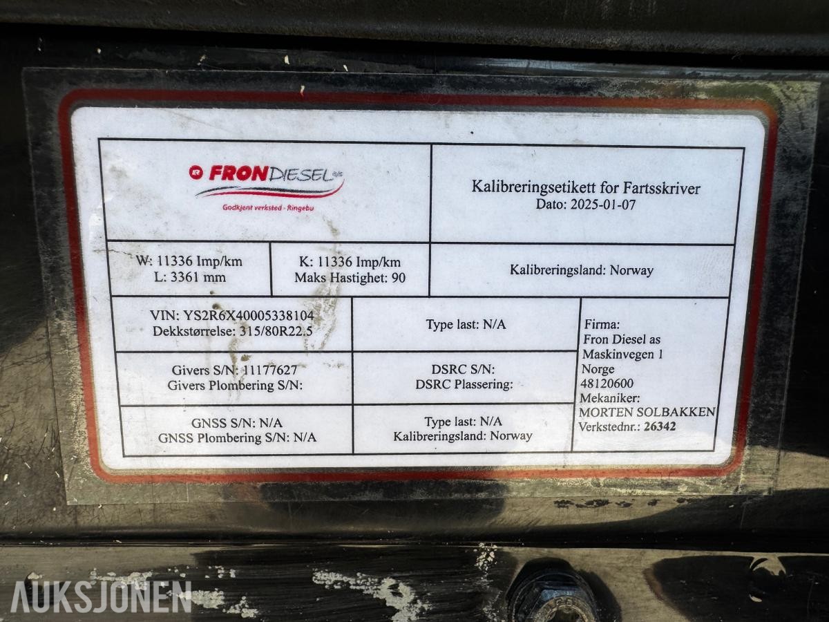 2013 Scania R620 Trekkvogn, 6x4, hydraulikk og flyttbar svingskive