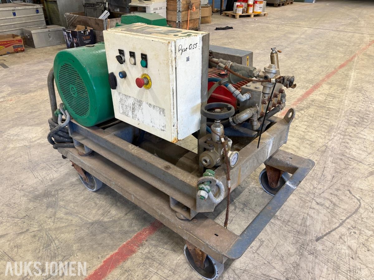 Høytrykkspyler 500 bar / 30 l/min – BEVI elektromotor – høytrykkslange og lanse