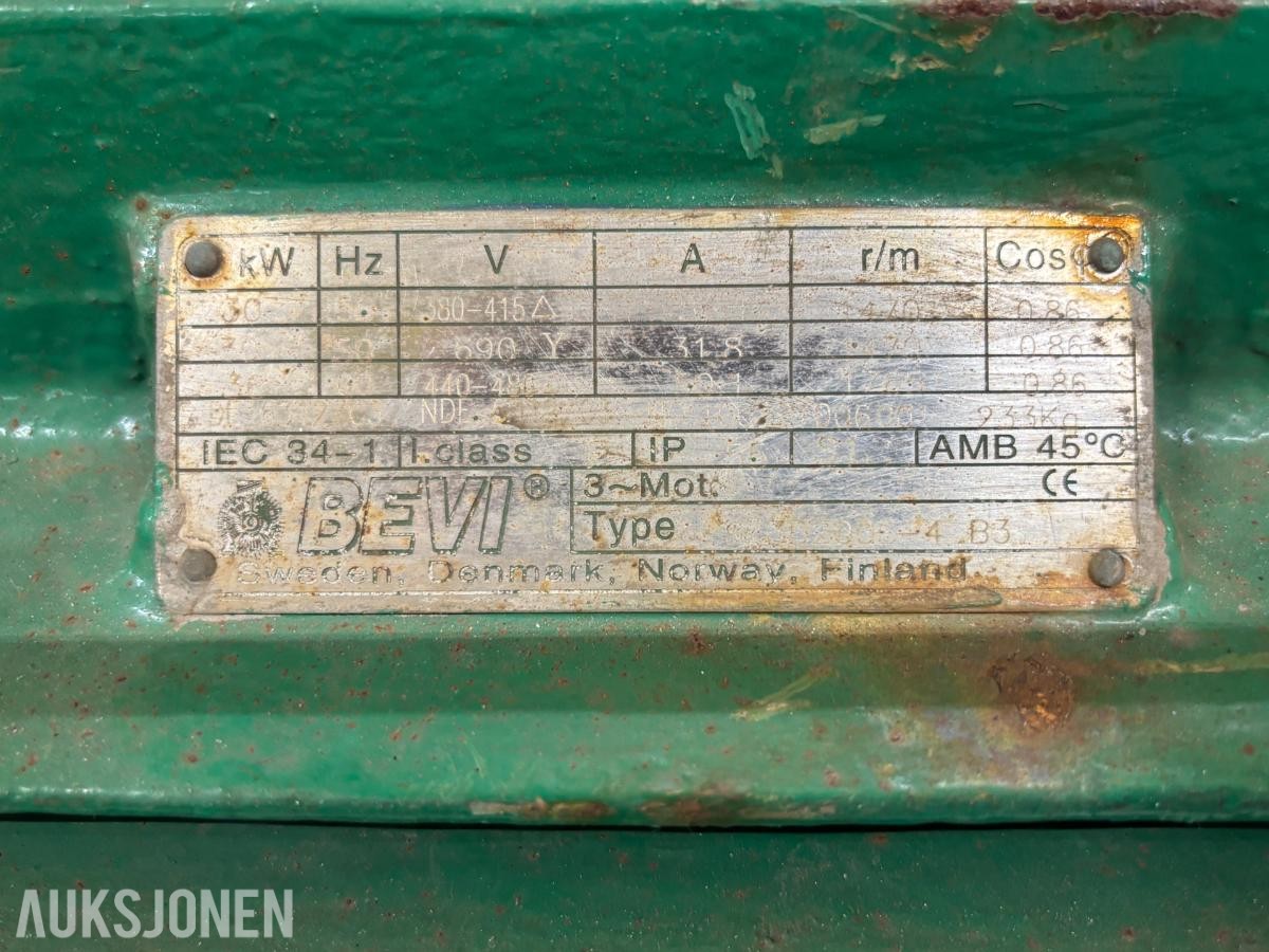 Høytrykkspyler 500 bar / 30 l/min – BEVI elektromotor – høytrykkslange og lanse