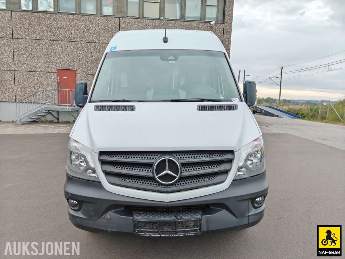 2018 Mercedes-Benz Sprinter 516 CDI 163HK 17-SETER RAMPE HENGERFESTE KAMERA VARMER