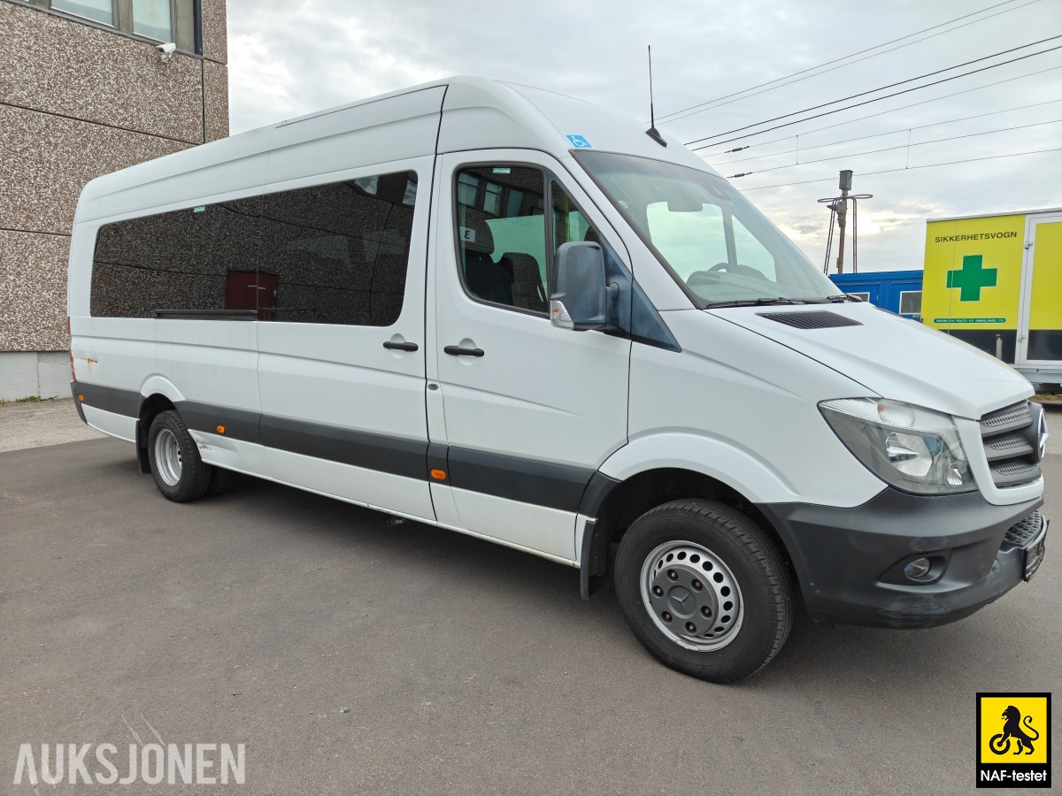 2018 Mercedes-Benz Sprinter 516 CDI 163HK 17-SETER RAMPE HENGERFESTE KAMERA VARMER